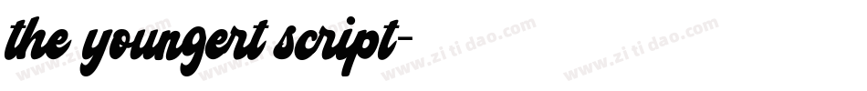 the youngert script字体转换